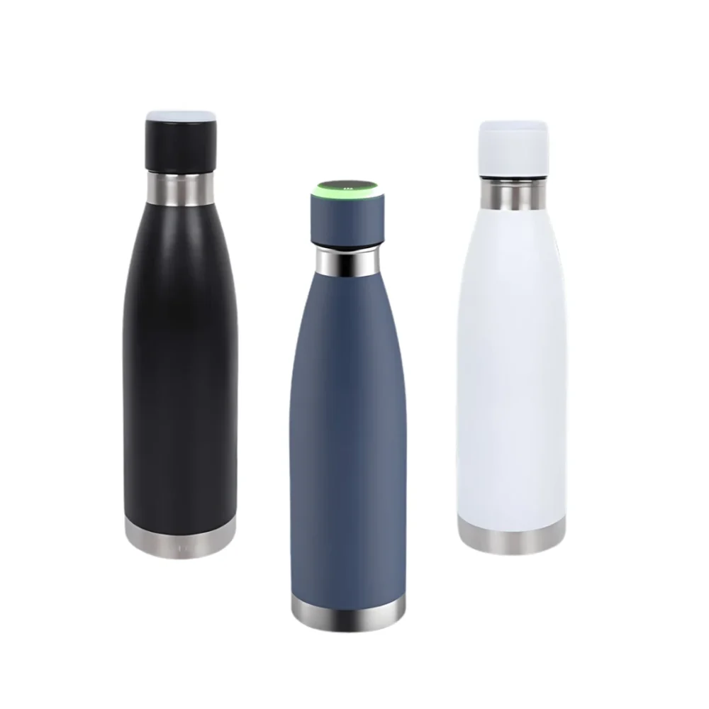 Prompt Hydration Reminder Bottle – Double Wall Stainless Steel