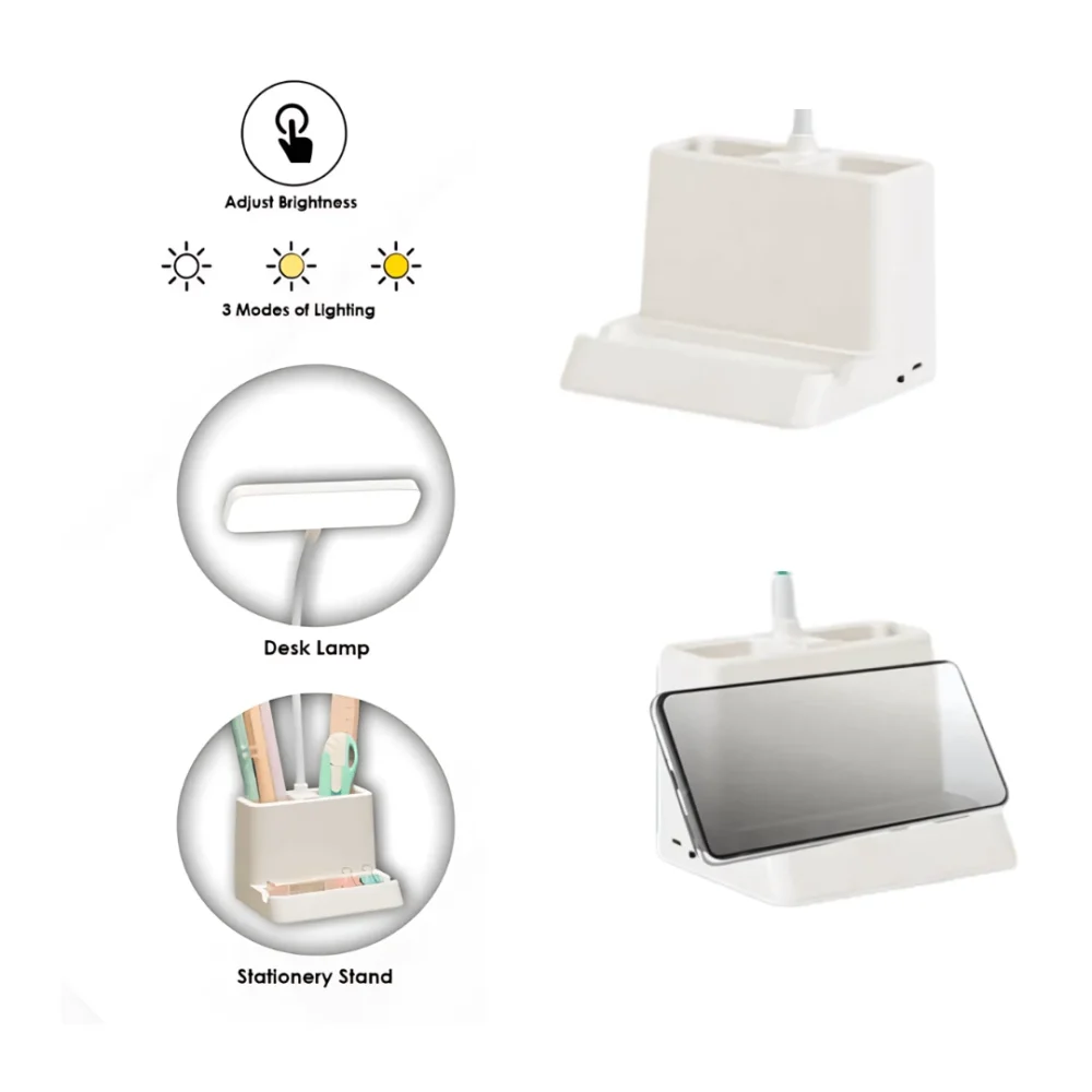Beam Desk Lamp with Pen and Mobile Stand – The Ultimate Workspace Organizer - Image 2