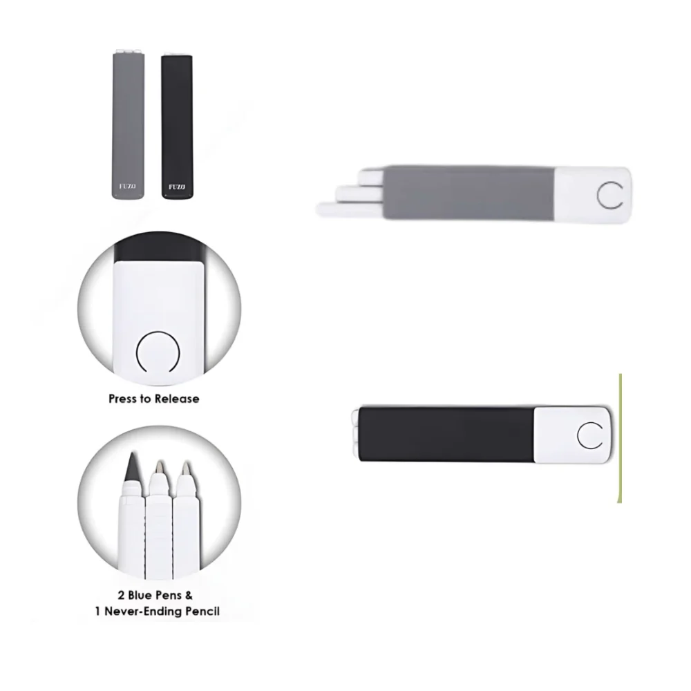 Spurt Set of 2 Pens & 1 Never-Ending Pencil – Stylish and Sustainable Writing Tools - Image 2