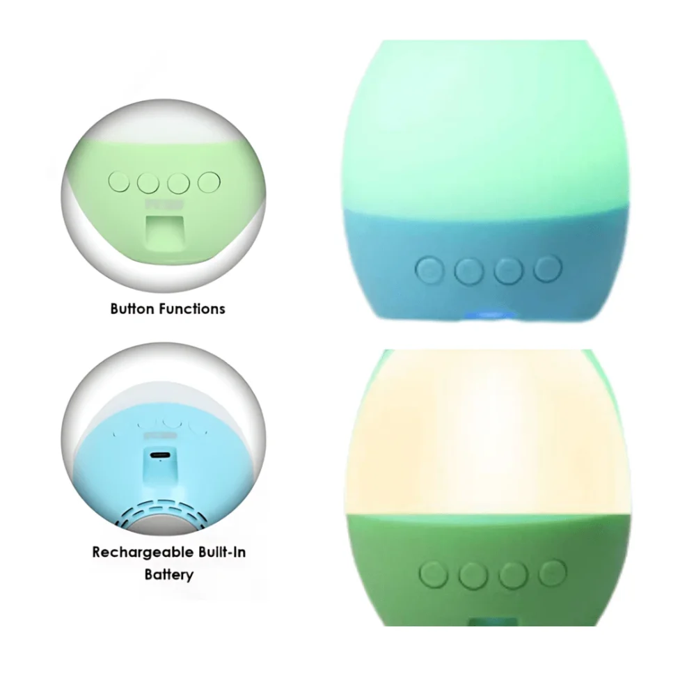 Slumber Speaker with White Noise & Ambient Light – Relax, Meditate, Sleep Better - Image 2