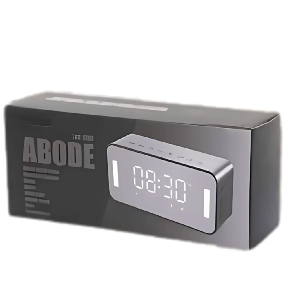 Abode Multi-Functional Speaker with Clock – Stylish and Versatile Desk Companion - Image 3