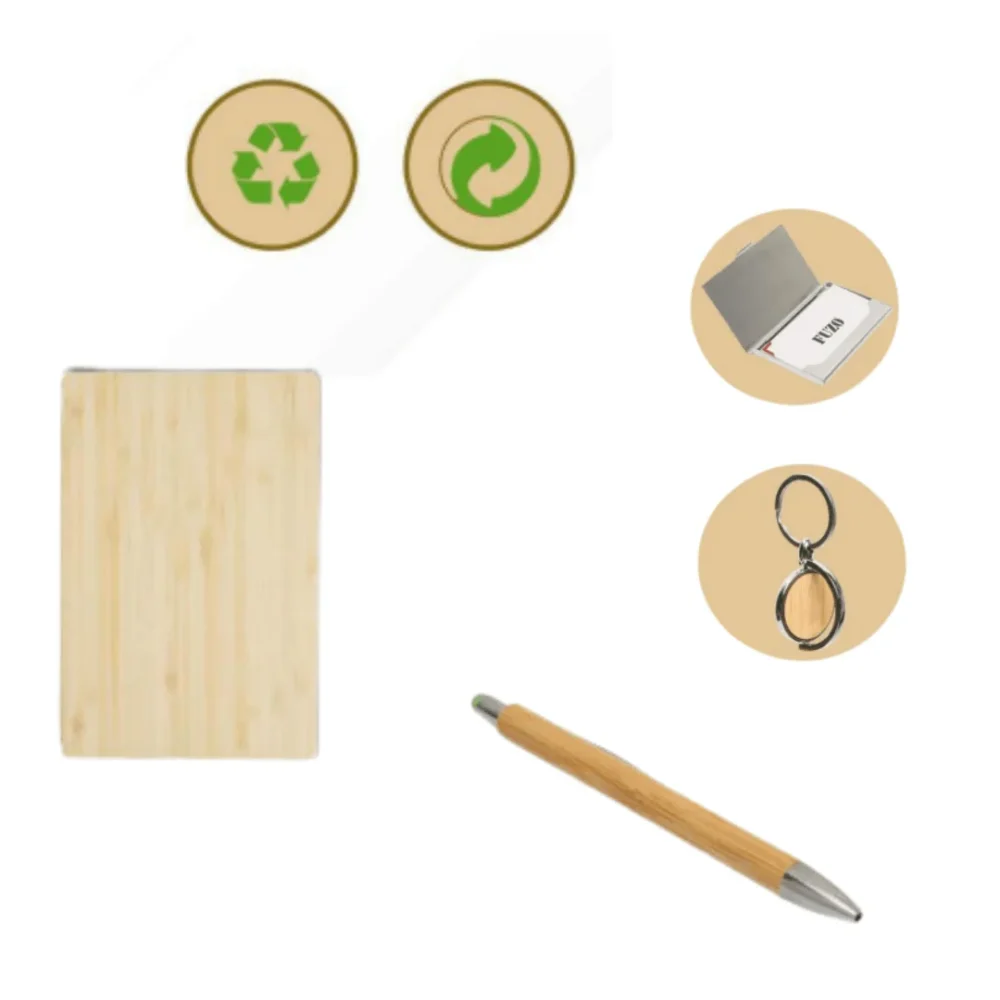 Bloom 4 in 1 Eco-Friendly Bamboo Gift Set – Sustainable and Stylish - Image 3
