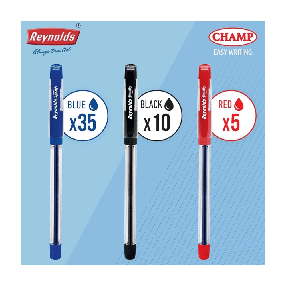 Reynolds Champ 20 Ball Pens – Smooth & Long-Lasting Writing Experience - Image 5