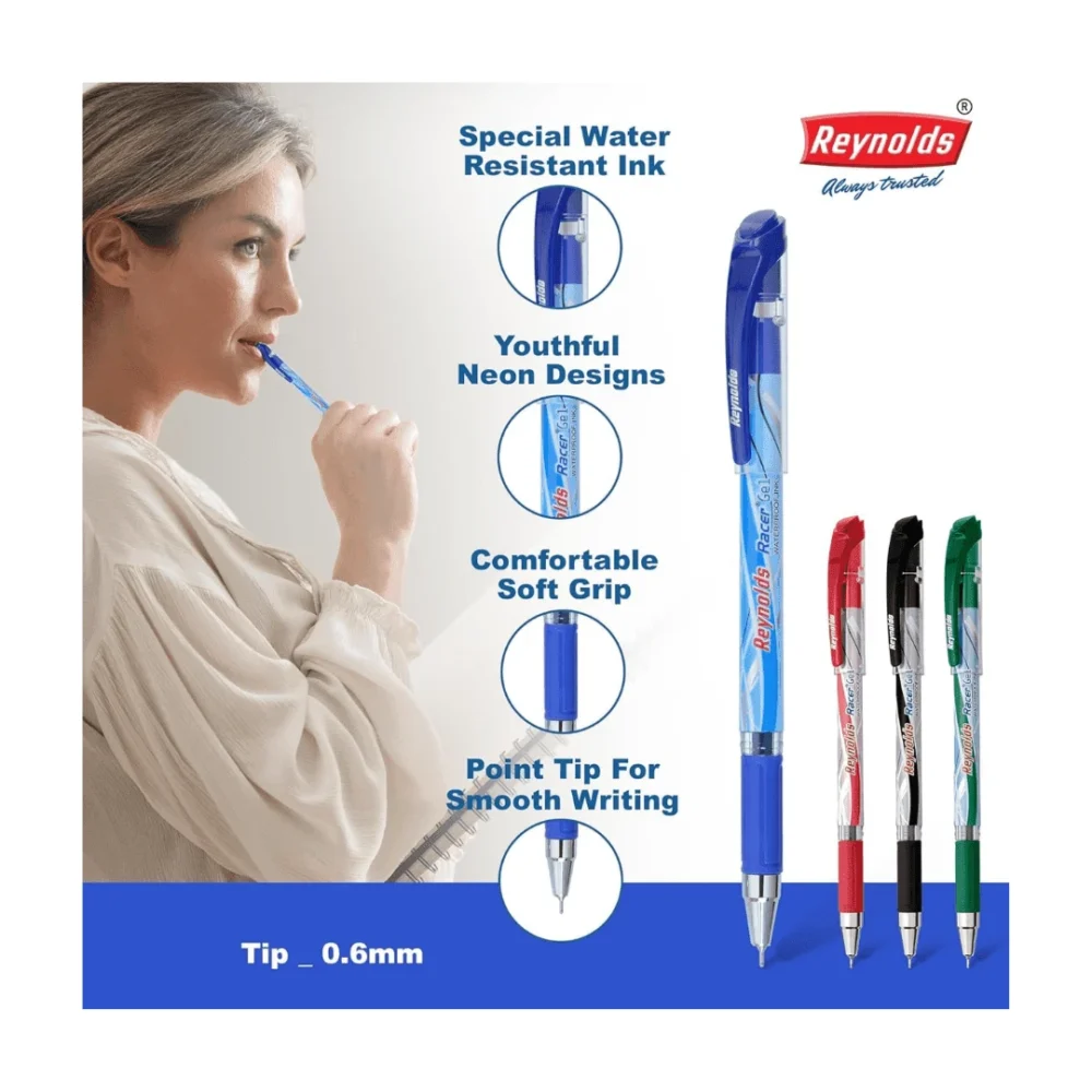 Reynolds Racer Gel 20 CT Jar – Smooth & Fast-Drying Gel Ink Pens - Image 8