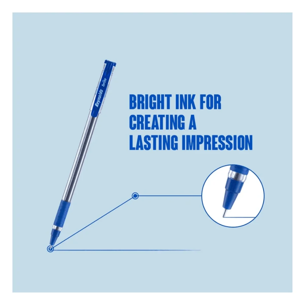 Reynolds Brite 25 CT Jar – Smooth Writing Ball Pens for Everyday Use - Image 8