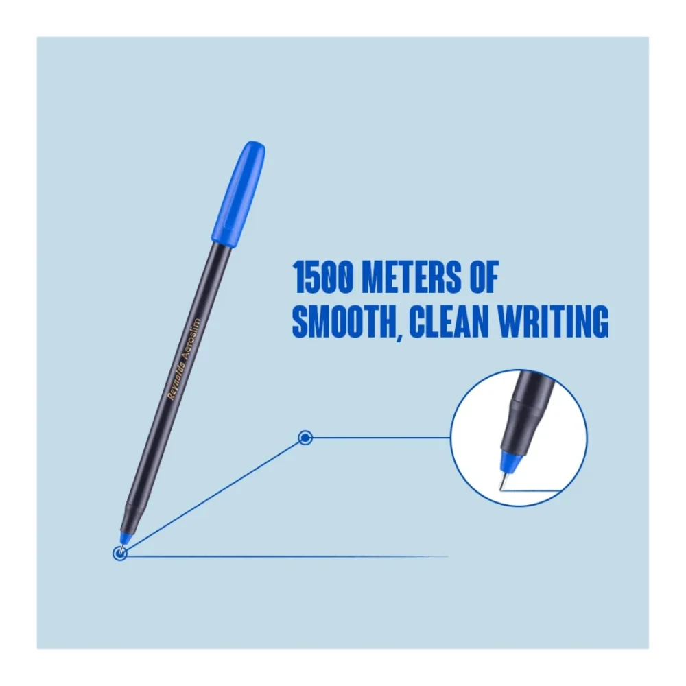 Reynolds Aeroslim Pens – 25-Count Jar | Smooth Writing & Lightweight Design - Image 7