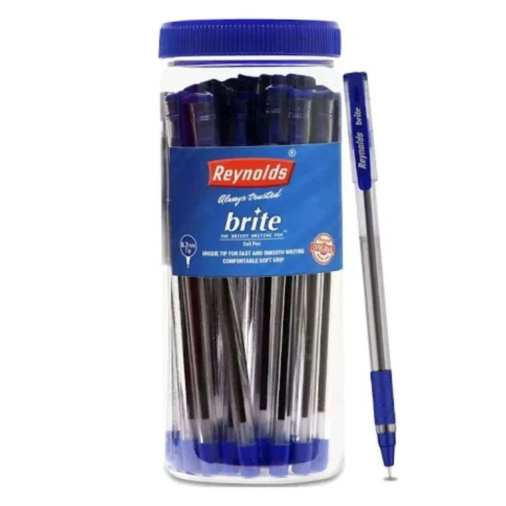 Reynolds Brite 25 CT Jar – Smooth Writing Ball Pens for Everyday Use