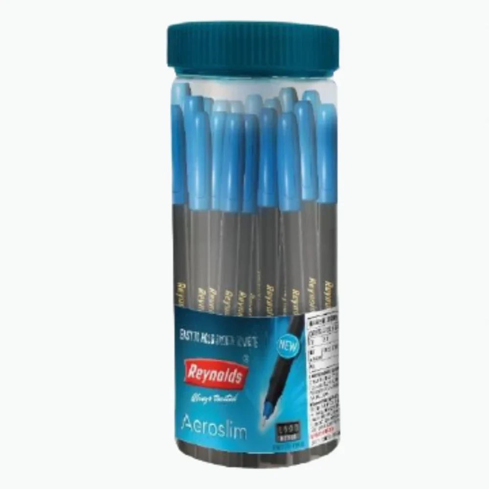 Reynolds Aeroslim Pens – 25-Count Jar | Smooth Writing & Lightweight Design