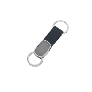 Customized Black Metal Key Chain – Premium Corporate Gift