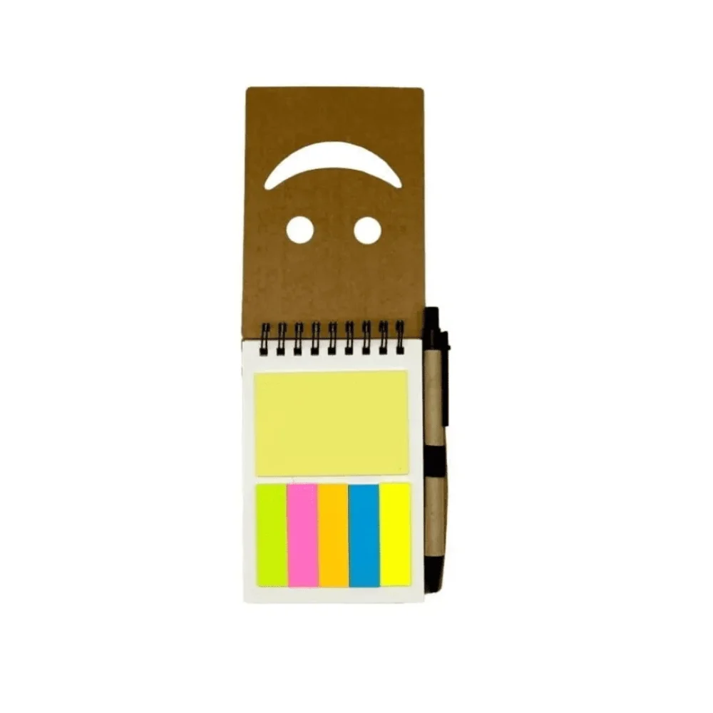 Mini Notebook with Memo Stickers & Ball Pen – Office & School Use | Veeemart - Image 2