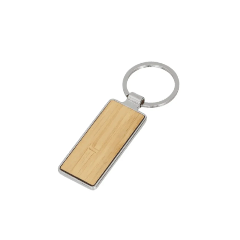 Buy Bamboo Metal Key Chain – Durable and Stylish for Gifting
