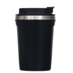 Customized 380ml Suction Travel Mug – Black, Durable, and Stylish