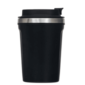Customized 380ml Suction Travel Mug – Black, Durable, and Stylish