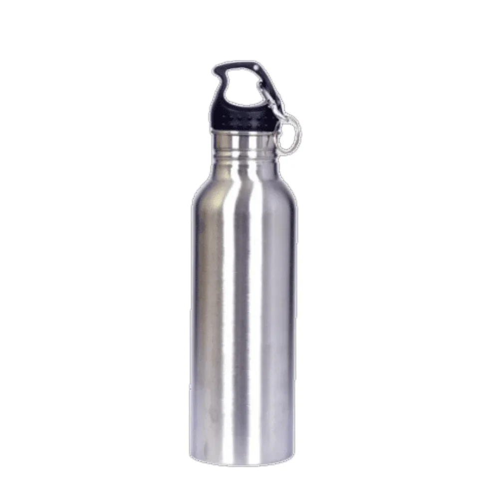 Personalized Stainless Steel Wide Mouth Water Bottle with Carabiner Clip – 1000ML