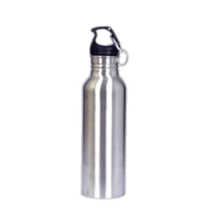 Personalized Stainless Steel Wide Mouth Water Bottle with Carabiner Clip – 1000ML