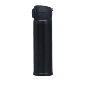 Insulated Stainless Steel Black Bottle - 450ml | Premium Hot & Cold Flask