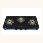 3 Burner Glass Top LPG Stove – Stylish, Durable