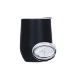 Stainless Steel Wine Glass Tumbler with Lid – Durable and Stylish