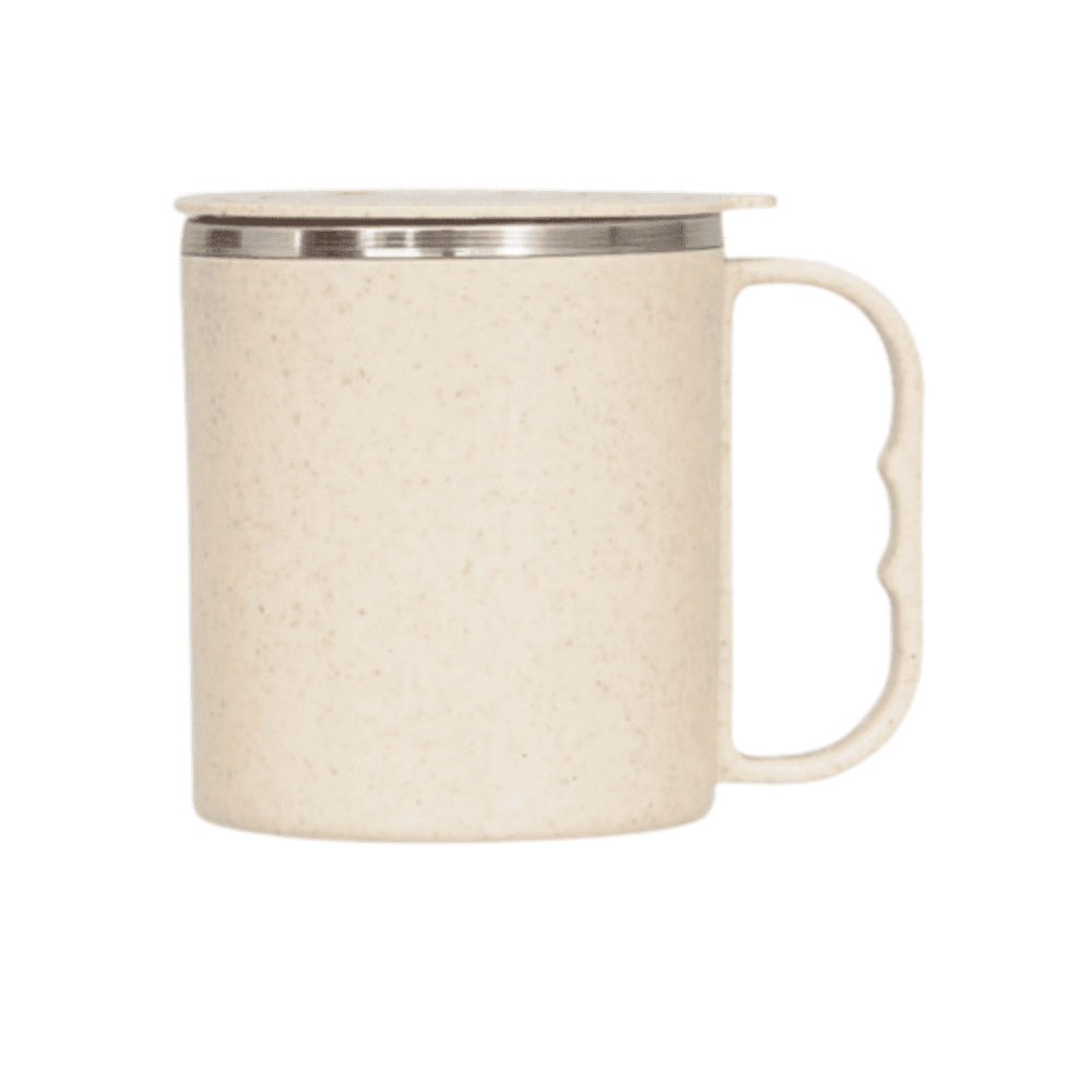 Eco Stainless Steel and Wheat Fiber Cup 200ML – Sustainable and Stylish