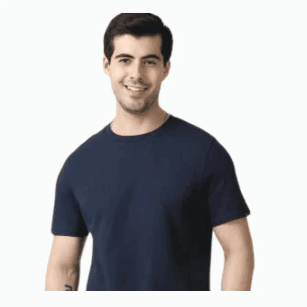 MS Polo Round Neck T-Shirt – Navy Blue | Stylish & Comfortable - Image 2