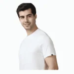MS White Round Neck T-Shirt – Stylish & Comfortable