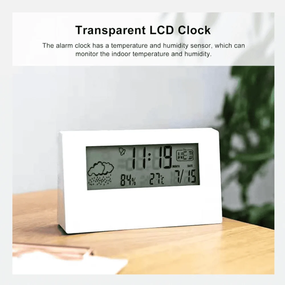 Battery-Operated Digital Desk Clock – Lightweight & Stylish Alarm Clock - Image 3