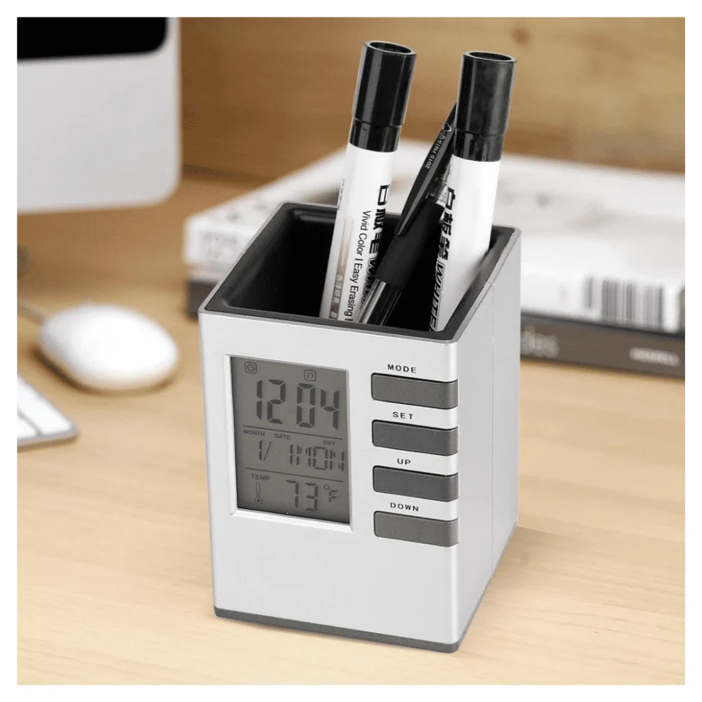 Multifunctional LCD Alarm Clock – Smart Timekeeping for Home & Office - Image 4