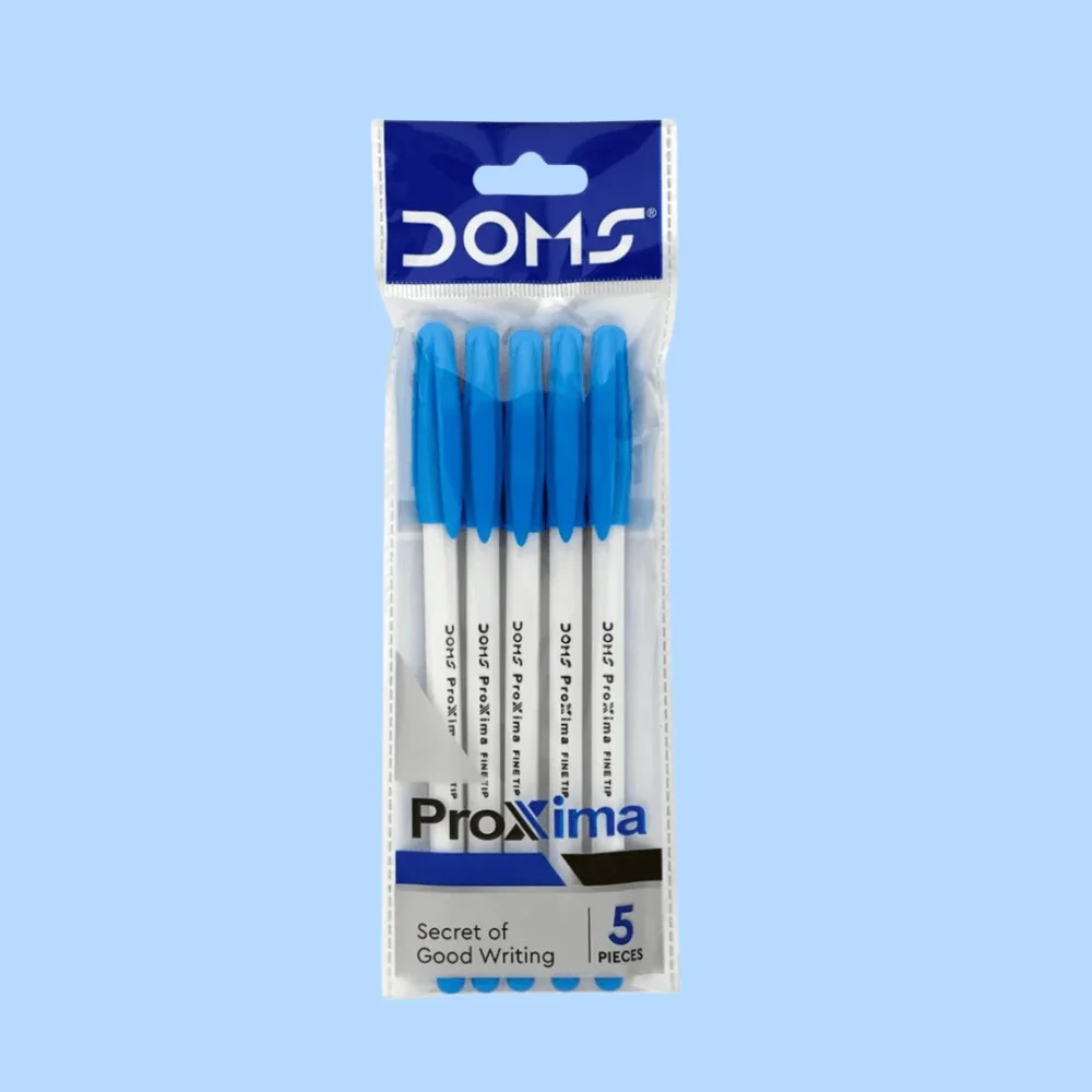 DOMS Proxima Ball Pen – Pack of 5 | Smooth Writing & Comfortable Grip
