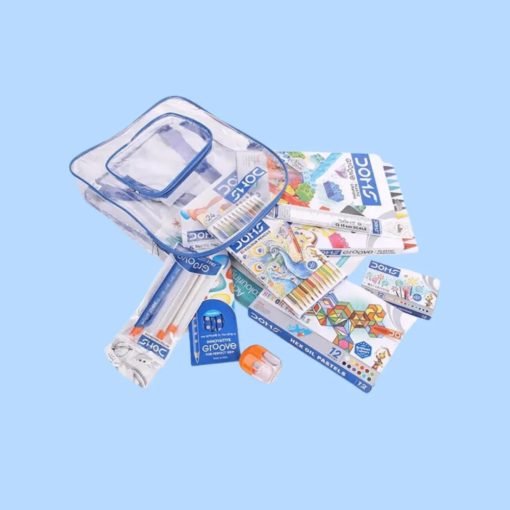 DOMS Smart Kit – Complete Stationery Set with Zipper Bag | Veeemart - Image 4