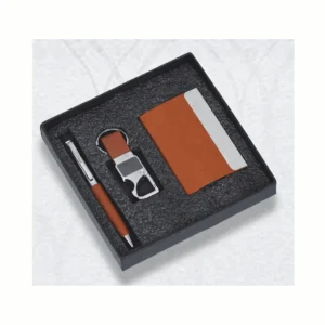 Premium 3-in-1 Gift Set – Stylish Pen, Keychain & Card Holder | Perfect Corporate Gift