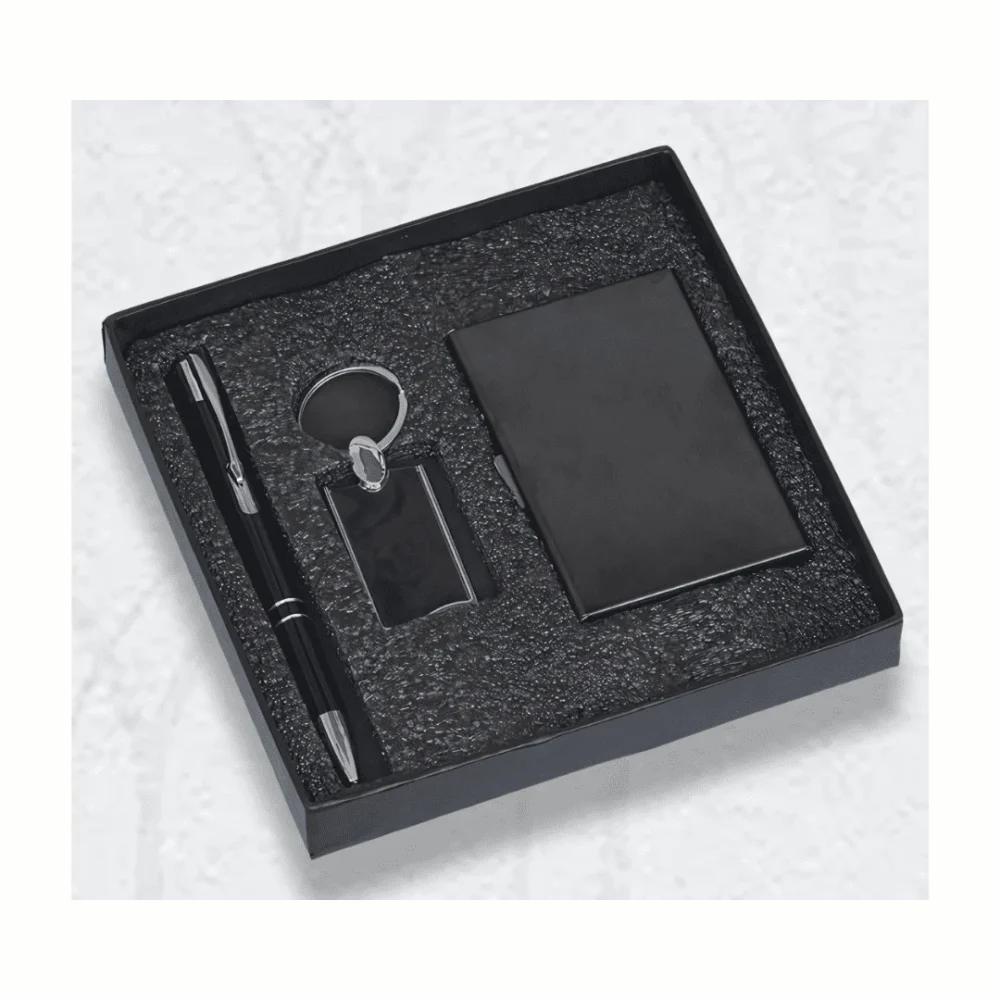 Premium 3-in-1 Gift Set – Elegant Pen, Keychain & Card Holder | Perfect Corporate Gift