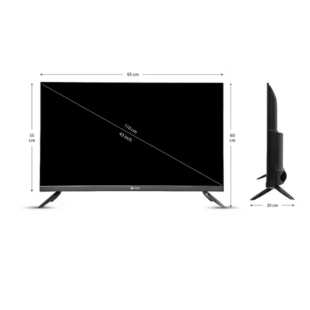 VGRO 43”UHD/4K TV Web Os