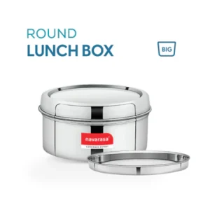 Round Lunch Box | Stainless Steel | Big