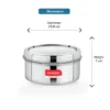 Round Lunch Box | Stainless Steel | Big