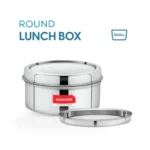 Round Lunch Box Stainless Steel Small – Durable & Leakproof Container