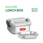 Square Lunch Box Stainless Steel Small – Keep Your Meals Fresh! 