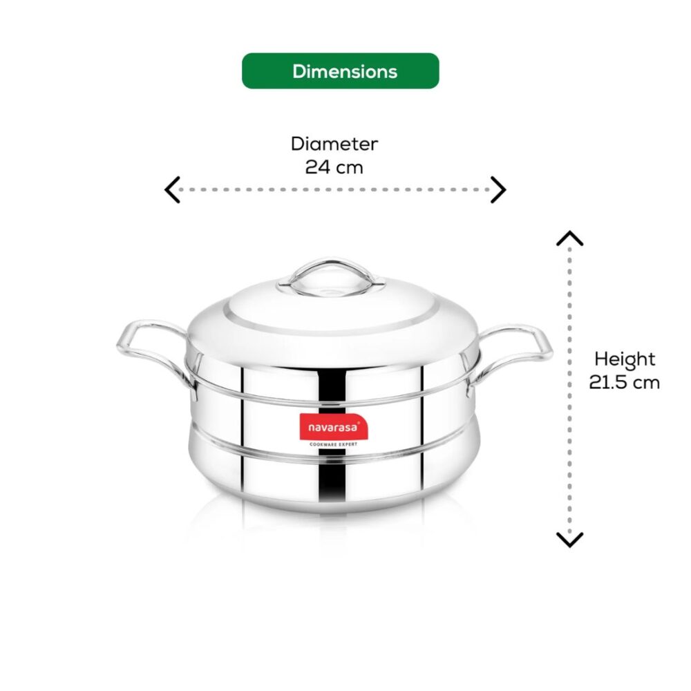 Traditional Idly Panai – Makes 15 Idlies | Induction Compatible | Durable & Easy to Use - Image 3