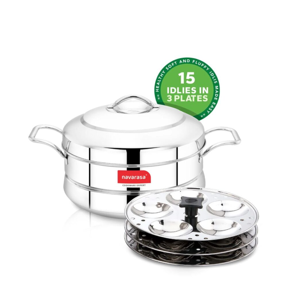 Traditional Idly Panai – Makes 15 Idlies | Induction Compatible | Durable & Easy to Use - Image 4